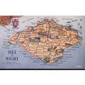 Vintage PC c1962 - Valentine's Unused Map of IOW