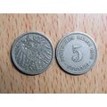 1902a 5 Pfennig Germany Empire Coin