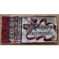 6 Christmas Fabric Placemats 2 Burgundy 2 Merry...