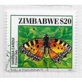 ZIMBABWE 2001 BUTTERFLIES PAINTED LADY INSECT B...