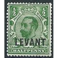 British Levant 1912 L12 1/2d Green Wmk Imperial...