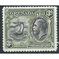 Grenada 1934 SG140 3d Black & Olive-Green Mount...