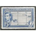 Cayman Islands 1938 SG121a 3d Bright Blue Mount...