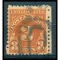 Used J82 3c Postage Due Just Clears WA1371
