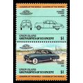 Union Island 1985 Cars Se-tenant Pair $1 MNH St...