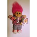 Vintage Russ ROCKY Softbody 8" Troll with Hangt...