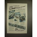 1945 New York Central Train Ad, Empire Hangs New Record