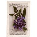 Song Postcard Best Wishes on Your Wedding Anniv...