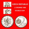 LION (1993-2021): CZECHIA ★2 CROWNS 1995 UNPUBL...