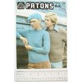 1976 Patons 1344 his & hers cable textured swea...