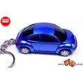 RARE KEY CHAIN BLUE VW NEW BEETLE VOLKSWAGEN CU...