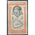 Ascension Island 1934 SG24 2d Black & Orange Mo...