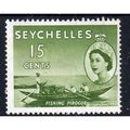 1954 Seychelles Sg177 15c Lightly Mounted Mint ...