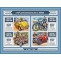 TOGO 2016 SHEET MNH ANNIVERSARY BMW CARS MOTORC...