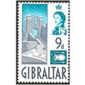 Gibraltar 1960 SG168 9d Grey-Blue & Greenish Bl...