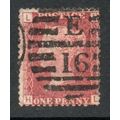 Sg43 1d red plate 162 FINE USED " H L " (reds)