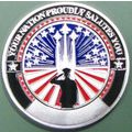 Military Veteran's. Challenge Coin. 1.5". 93b.