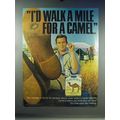 1967 Camel Cigarettes Ad - I'd Walk A Mile For