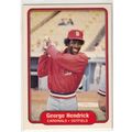 1982 Fleer baseball card 113 George Hendrick- C...