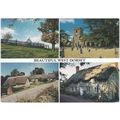 Postcard West Dorset multiview. Powerstock Vill...