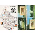 Luxembourg Military American Cemetery Map 2x Po...