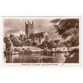 Worcester Cathedral from the River Severn Postc...