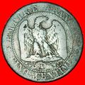 BORDEAUX: FRANCE★5 CENTIMES 1854K! NAPOLEON III...