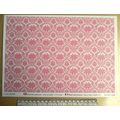 Papier peint – rose sur blanc – échelle 1/12 – ...