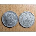 France Republic 1949B 5 Francs Coin