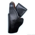 LH S&W 39 59 4" Black Plain Leather Gould & Goo...