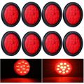 4Inch round Red LED Trailer Tail Lights (Pack o...