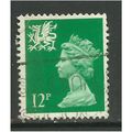 Wales GB 1986 12p Bright Emerald Machin SG W36....