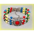 Sale Tibetan Hill Tribe Silver Tone Coloured Be...