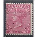 Bermuda 1889 SG24a 1d Aniline Carmine Mounted M...