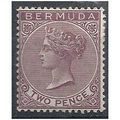 Bermuda 1893 SG26 2d Aniline Purple Mounted Min...