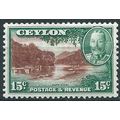 Ceylon 1935 SG373 15c Red-Brown & Green Mounted...