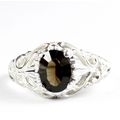 Smoky Quartz, 925 Sterling Silver Ring, SR113