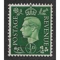 1951 1/2d 'KING GEORGE VI - GREEN' FINE USED (E...