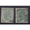 INDIA 1932-36 1/2A 2 X SHADES USED SG232 X 2