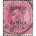PATALIA STATE, King Edward VII, pink 1903, 1anna