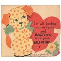 VINTAGE ' VALENTINE CARD ' DOG with SPOTS card ...