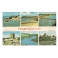 PEMBROKESHIRE MULTIVIEW..unused vintage postcar...