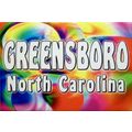 Greensboro North Carolina Tye Die Fridge Magnet