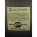 1950 Bishop, McCormick & Bishop Dodge Plymouth Dealers Ad - In Chinese Manner