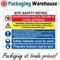 SITE SAFETY NOTICE - Multiple Signs A-MU061 sti...