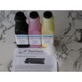 Black Magenta Yellow Toner Refills nonOEM for B...