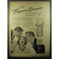 1954 Coty Fragrance Shampoo Ad - The first shampoo that gives lasting fragrance