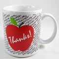 NEW Thanks! Apple White Mug, Teacher or other P...
