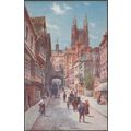 Fore Street, Totnes, Devon, 1913 - Tuck's Oilet...