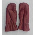 VINTAGE MEN'S LEATHER MITTENS WITH WOOL LINING....